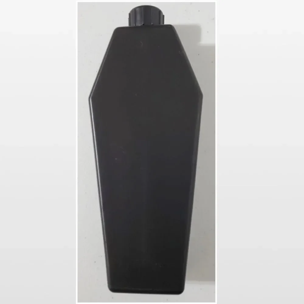 New Black RIP Coffin Flask & Beetlejuice Striped Shot Cup 2 Piece Set NWT